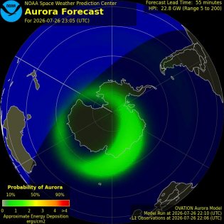 Current Southern hemispheric power input map
