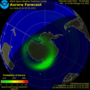 Current Southern hemispheric power input map