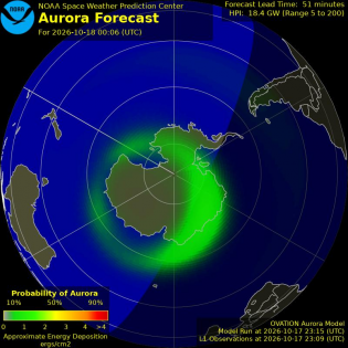 Current Southern hemispheric power input map
