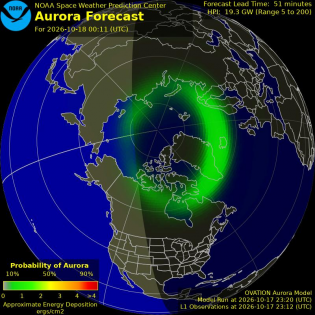Current Northern hemispheric power input map
