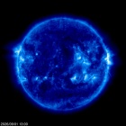 Click for time-lapse image of the sun